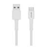 Levore 6ft PVC USB A to Micro USB Cable White, LCS212-WH