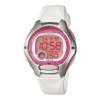 Casio Womens Youth Digital Dual Time White Strap Watch, lw200-7a