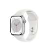 Apple Watch Series 8 GPS Only Silver Aluminum Case 41mm with Sport Band, MP6K3