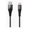 Levore 1M Nylon Braided USB A to Lightning Cable Black, LCS121-BK