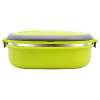 Royalford Stainless Steel Square Lunch Box, Green