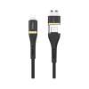 Wiwu Elite Data Cable ED-105 3A USB And Type-c To Lightning 1.2M Black, ED-1051.2MB