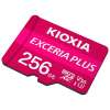 Kioxia Exceria Plus 256GB microSD Card, Class 10, U3 UHS Speed Class, 100MBs Read Speed, 85MBs Write Speed, LMPL1M256GG2 