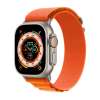 Apple Watch Ultra GPS Plus Cellular Titanium Case 49mm with Orange Alpine Loop, MNHH3