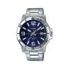 Casio Mens Blue Dial Stainless Steel Band Watch, MTP-VD01D-2BVUDF