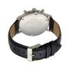 Blade Alpha Stainless Steel Case Black Leather Strap Mens Watch