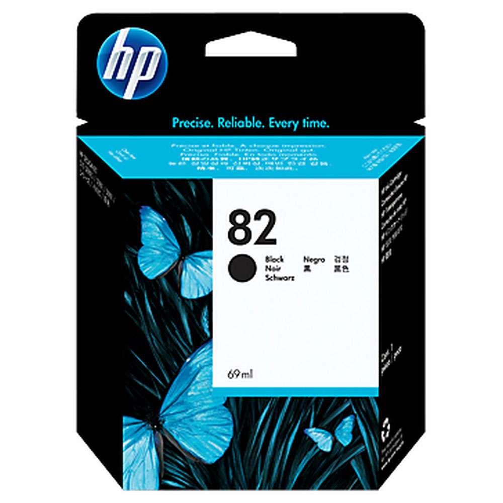 HP 82 69-ml Black DesignJet Ink Cartridge | CH565A