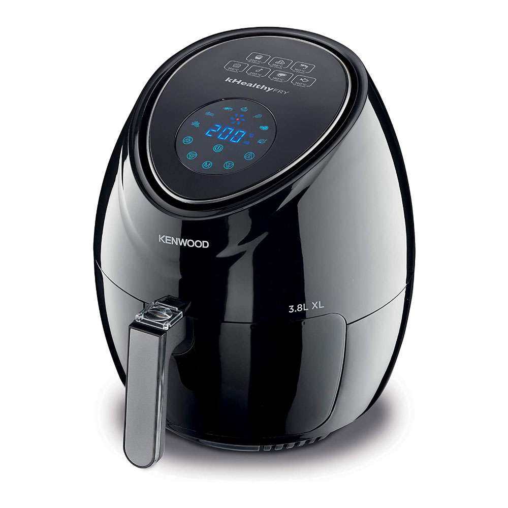 Kenwood 3.8L Digital Air Fryer XL With Rapid Hot Air Circulation for Frying, Grilling, Broiling, Roasting, Baking And Toasting 1500W Black, HFP30