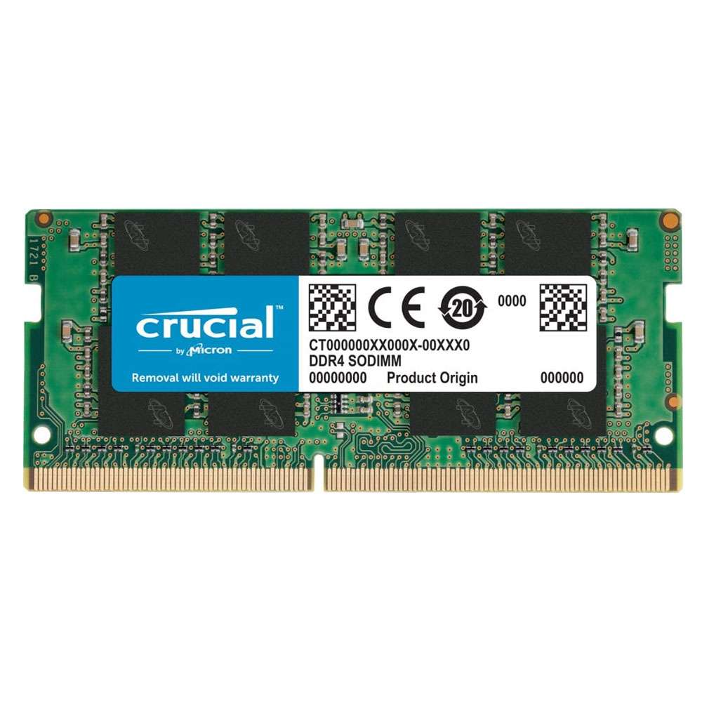 Crucial 8GB DDR4 3200 MTs SODIMM 260 -Pin Laptop Memory