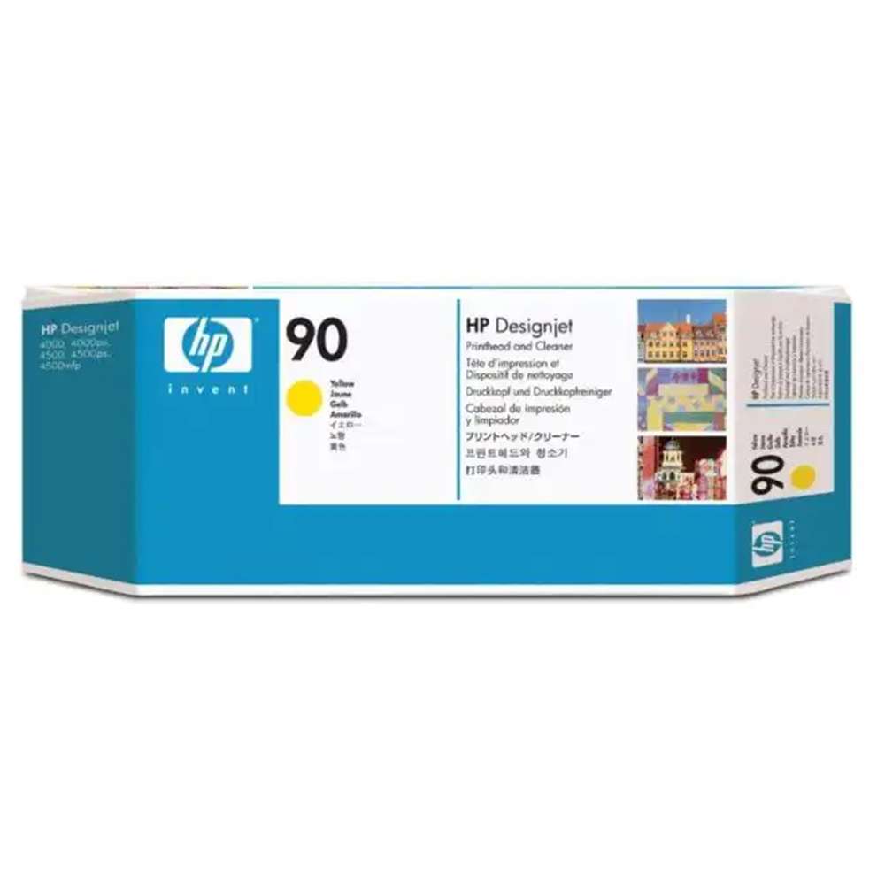 HP 90 Yellow DesignJet Printhead and Printhead Cleaner, C5057A