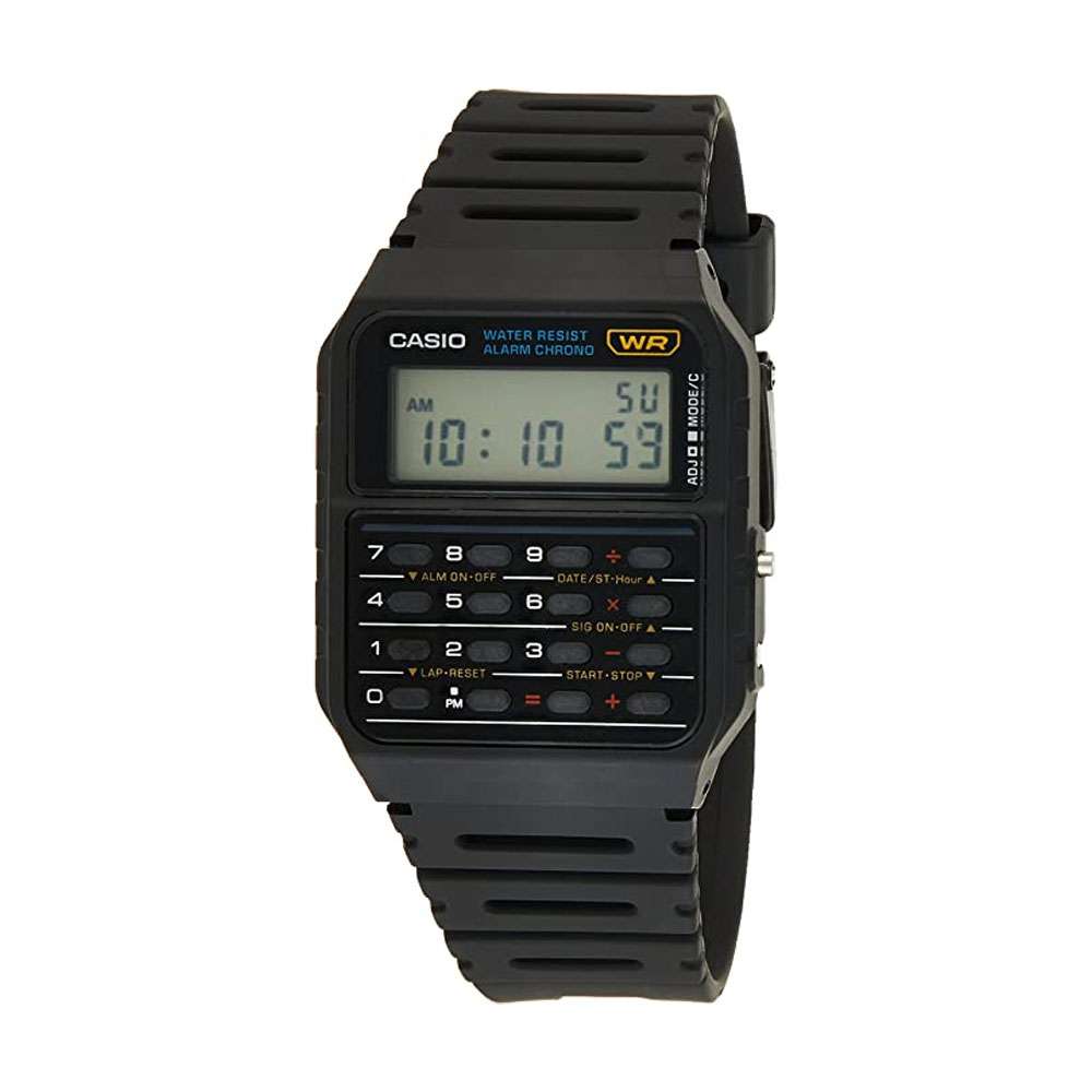 Casio Vintage Calculator Digital Watch Black, CA-53W-1Z