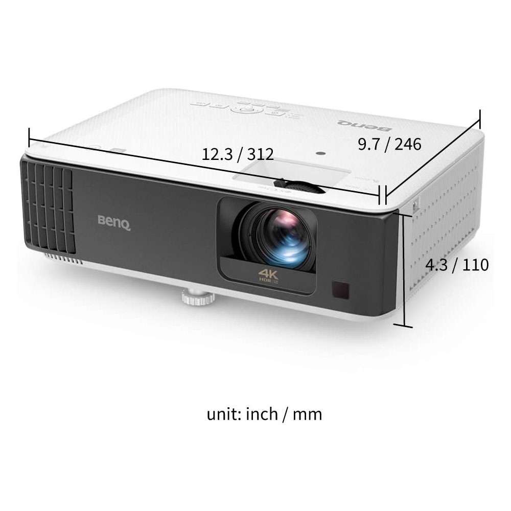 BenQ 3000 Lumens 4k HDR Gaming Projector with Short Throw, TK700sti
