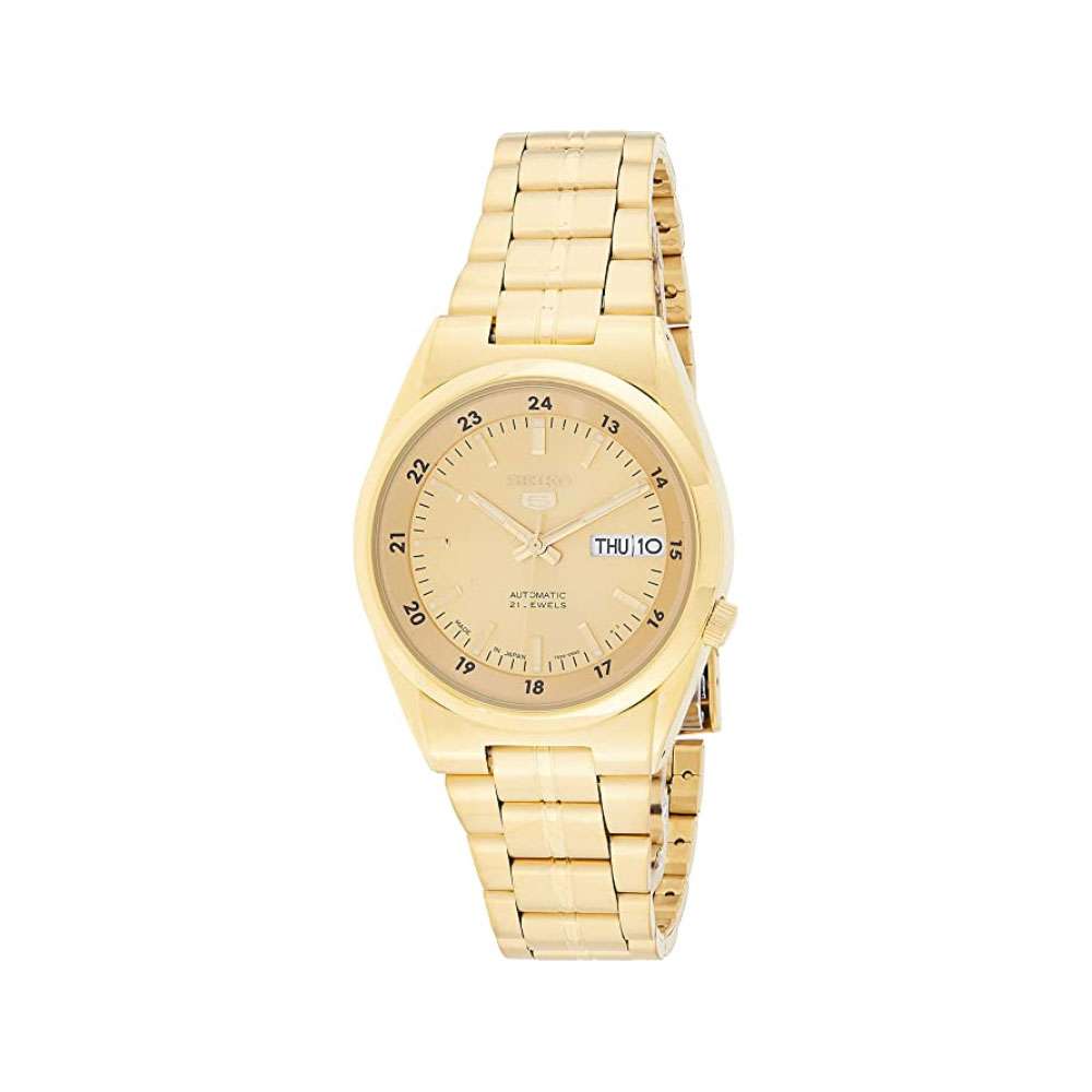 Seiko 5 Mens Automatic Gold Dial Watch, snk574j1 at best prices in Qatar -  Shopkees