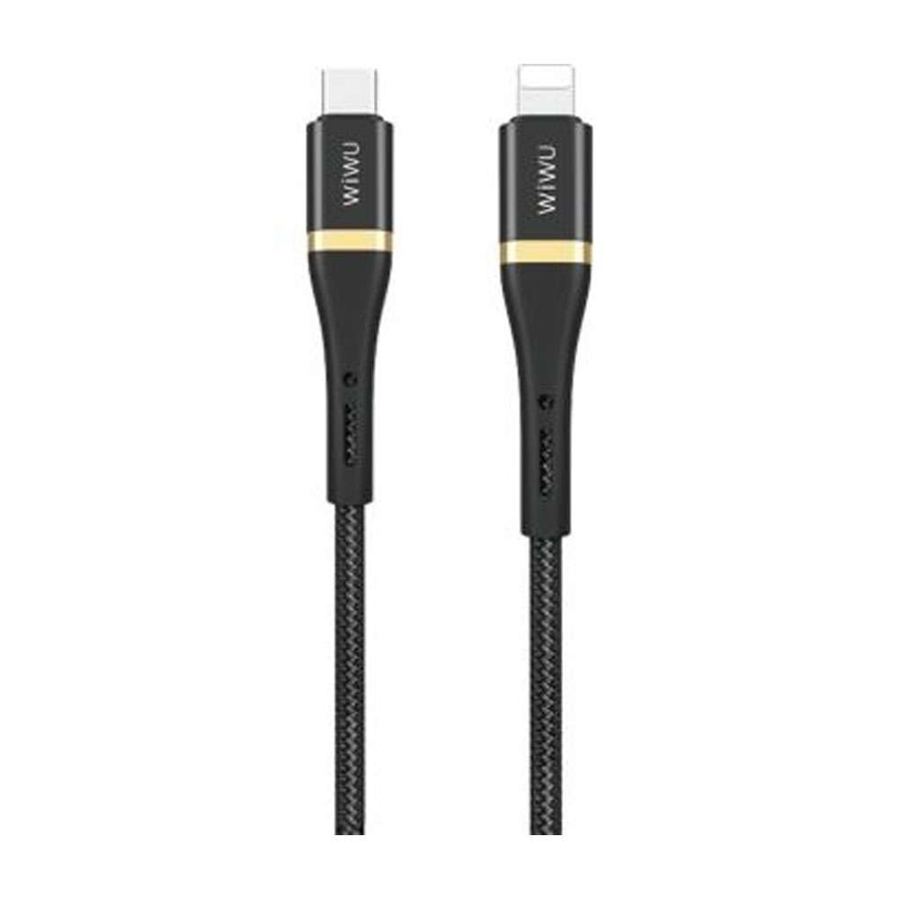 Wiwu Elite Data Cable ED-103 2.4A Type-C To Lightning 1.2m Black, ED-1031.2MB