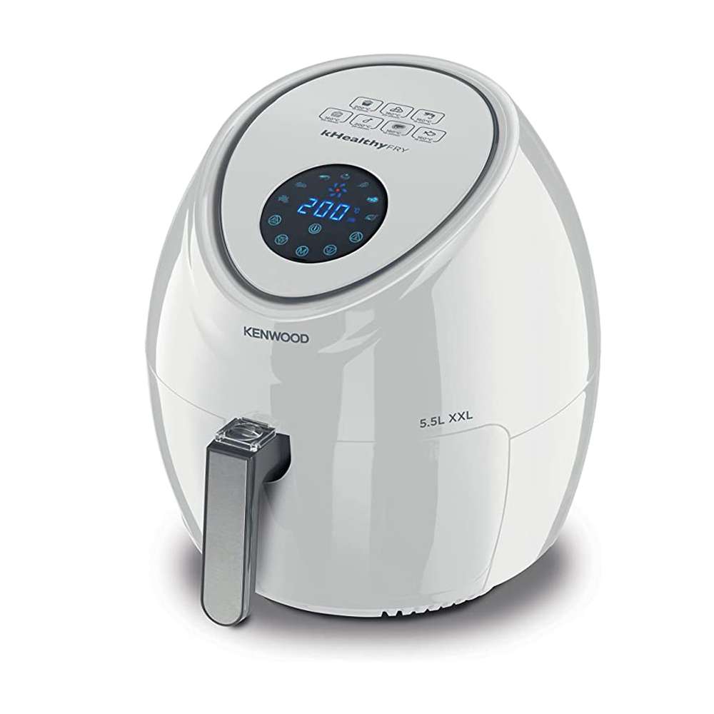 Kenwood Digital Air Fryer XXL 1800W 5.5L 2.4KG with Rapid Hot Air Circulation for Frying, Grilling, Broiling, Roasting, Baking and Toasting, HFP50.000WH