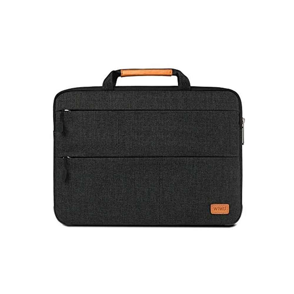 Wiwu Smart Stand Laptop Sleeve Bag for 13.3 Inch MacbookLaptop Black