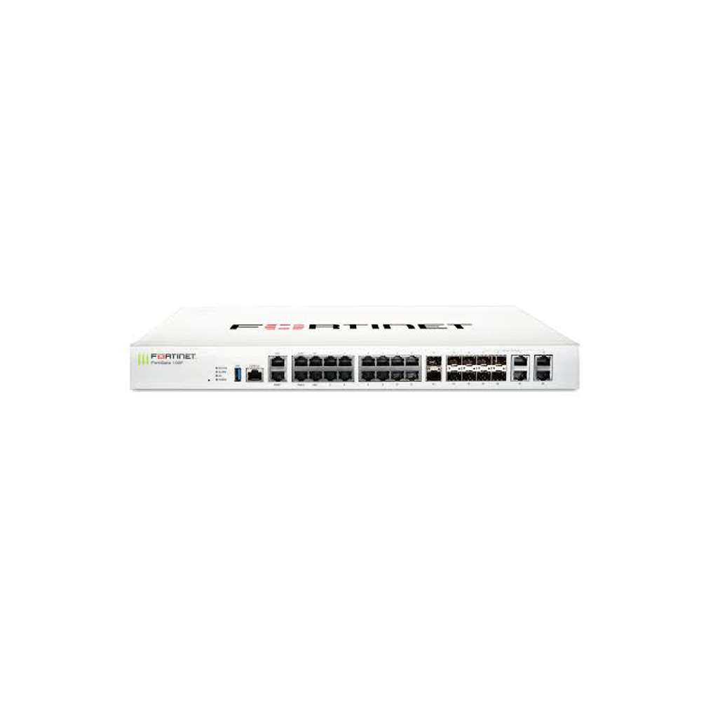 Fortinet FortiGate 100F Hardware plus 24x7 FortiCare and FortiGuard Unified Threat Protection 1 Year FG-100F-BDL-950-12 firewall