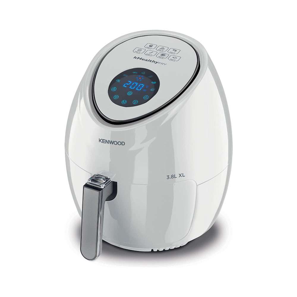 Kenwood 3.8L Digital Air Fryer XL With Rapid Hot Air Circulation for Frying, Grilling, Broiling, Roasting, Baking And Toasting 1500W White, HFP30