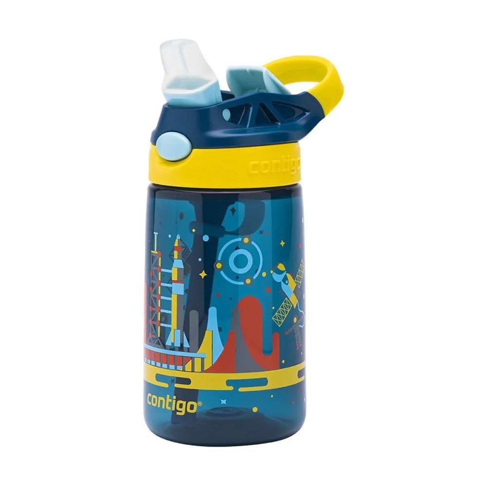 Contigo Autoseal Kids Gizmo Flip Bottle Nautical Blue With Space 420mL