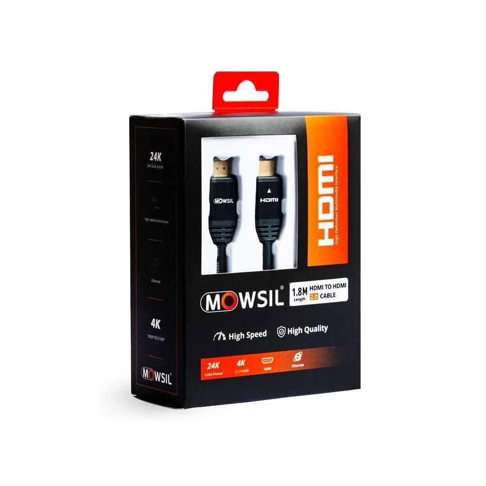 Mowsil HDMI 2Mtr 1.4v Cable Support 4K