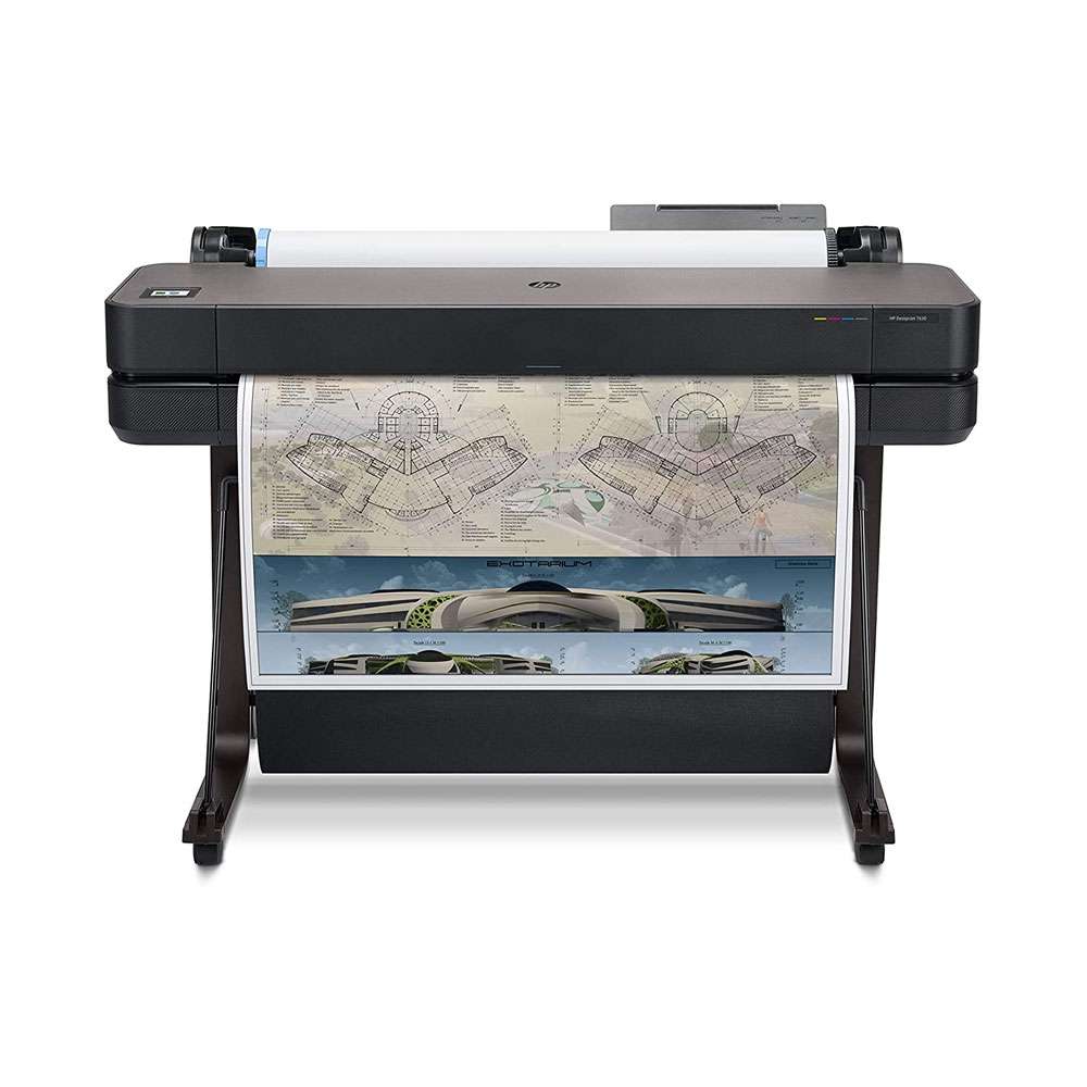 HP DesignJet T630 Large Format Wireless Plotter Printer 36 Inch, with Modern Office Design 5HB11A