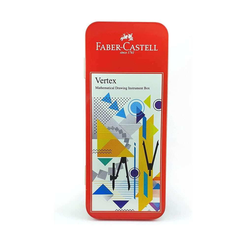 Faber Castell I Tec Mathematical Drawing Instrument Box, Red