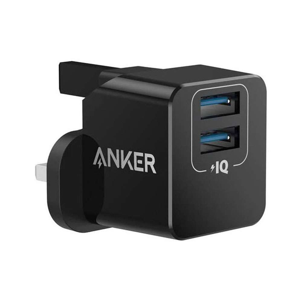 Anker Powerport Mini Dual Port Usb Charger, Black