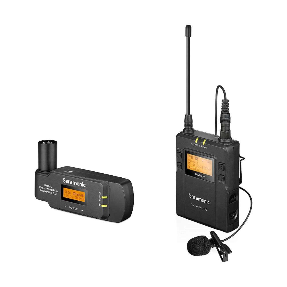 Saramonic UwMic9 Kit8 TX9 TX9 RX-XLR9 UHF Wireless Lavalier Microphone System with XLR Receiver