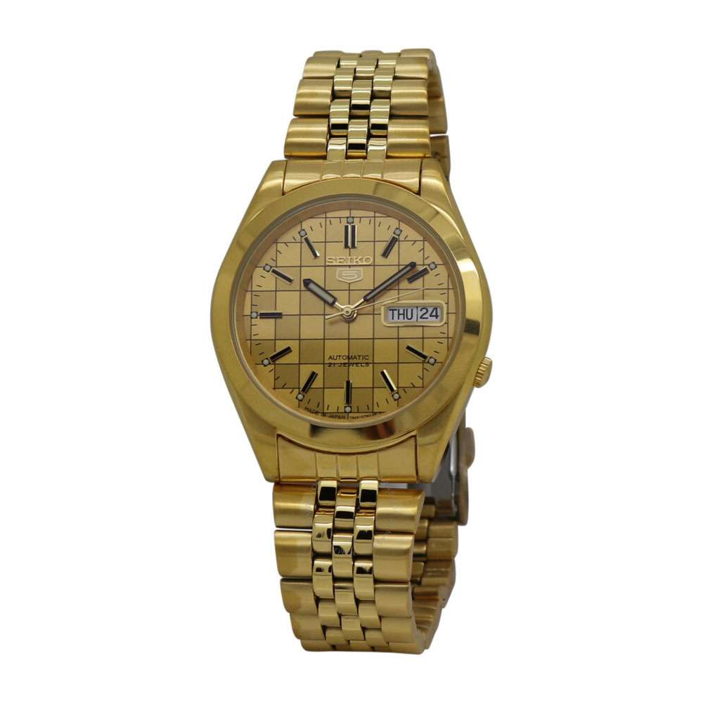 Seiko 5 Mens Automatic Gold Dial Watch, snkc08j1 in Dubai, Abu Dhabi, &  Sharjah. - Shopkees UAE