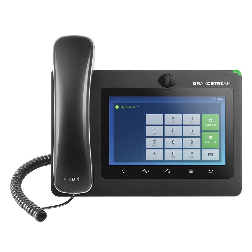 Grandstream IP Video Phone For Android 7 Inch Screen Size, Touch Screen, Black - GXV3370