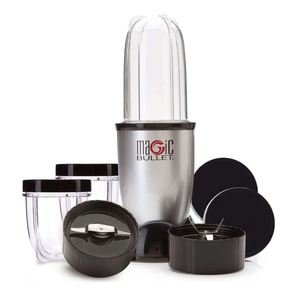  Magic Bullet 11-Piece Set, Stainless Steel, Food