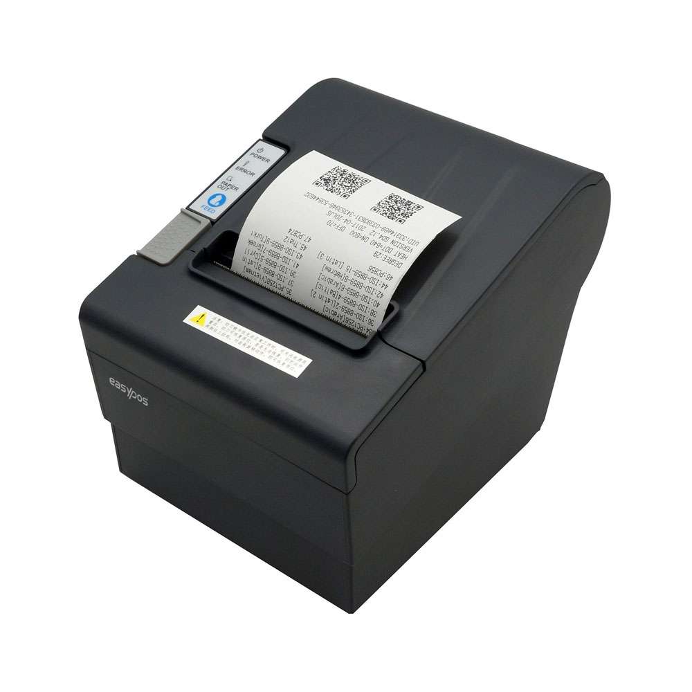 Easypos Receipt Printer EPR303 USB   LAN Printing speed 300mmsec, 80mm Paper Width with Auto Cutter - Black