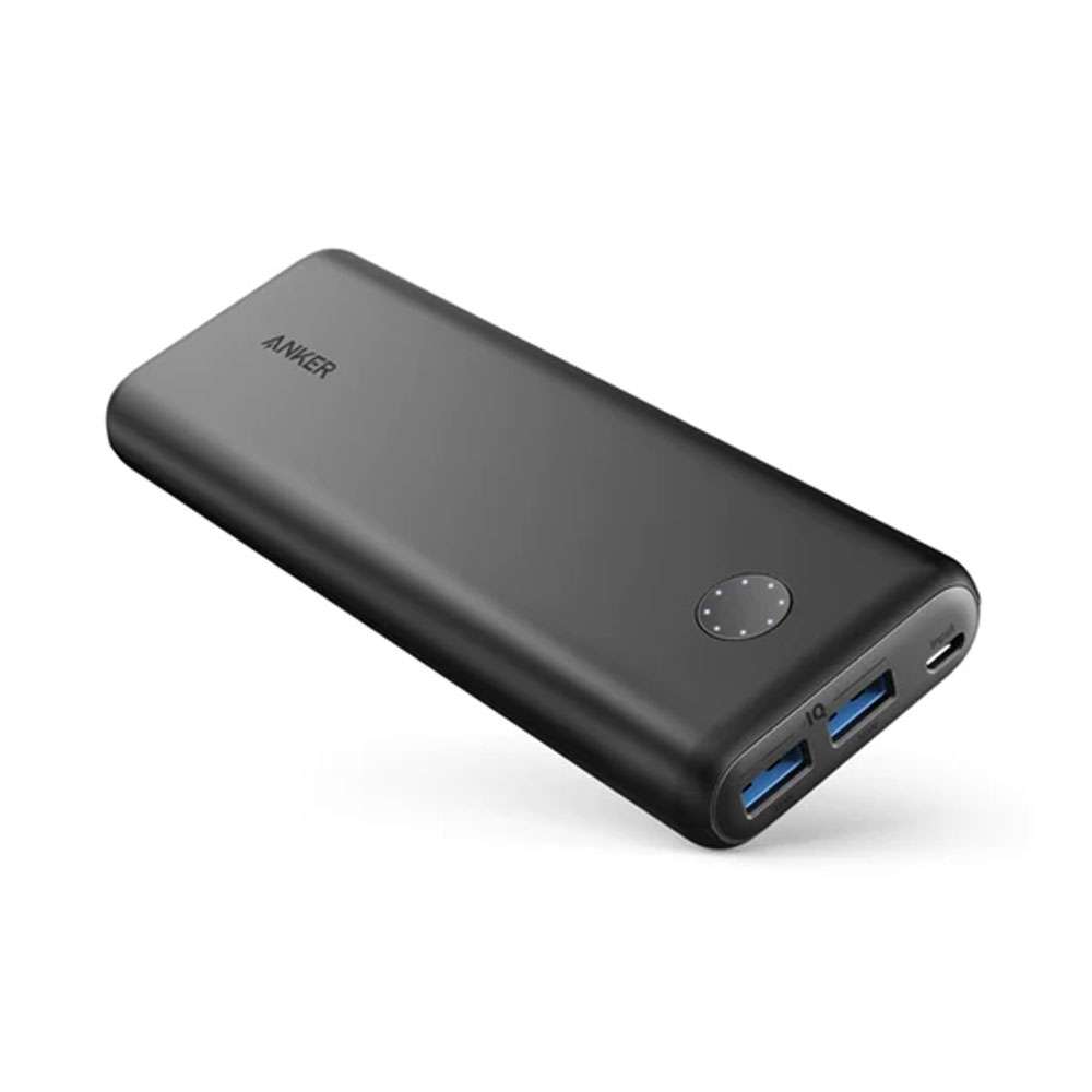 Anker A1363 20000 mAh PowerCore Wired Power Bank, Black Buy Online