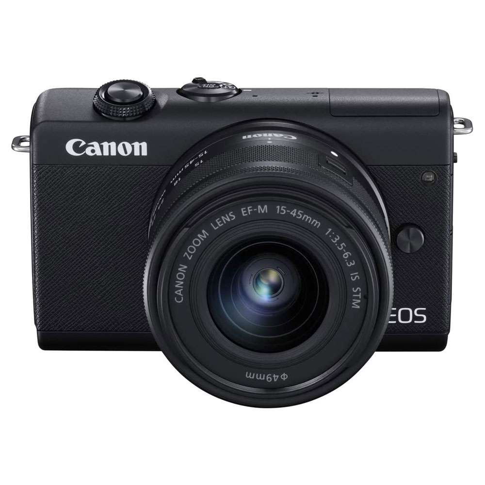 Canon EOS M200 Mirrorless Camera With EF-M 15-45mm f3.5-6.3 IS STM Lens 24.1MP With Tilting LCD Touchscreen, Built-In Wi-Fi And Bluetooth Black