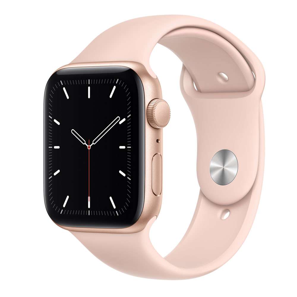 Apple Watch SE 44 mm GPS, Gold Aluminum  Case with Sport Band