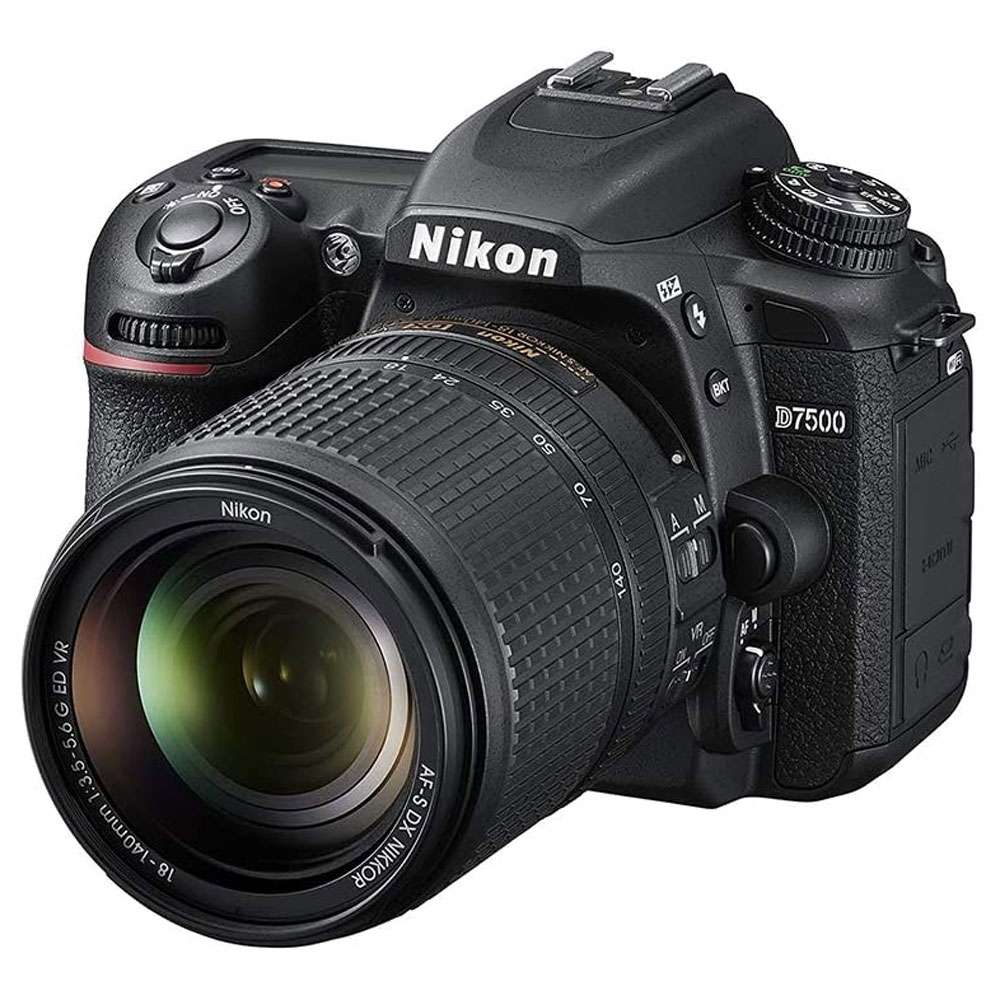 Nikon D7500 DSLR With AF-S DX NIKKOR 18-140mm f3.5-5.6 G ED VR Lens 20.9MP ,Built-in Wi-Fi And Bluetooth