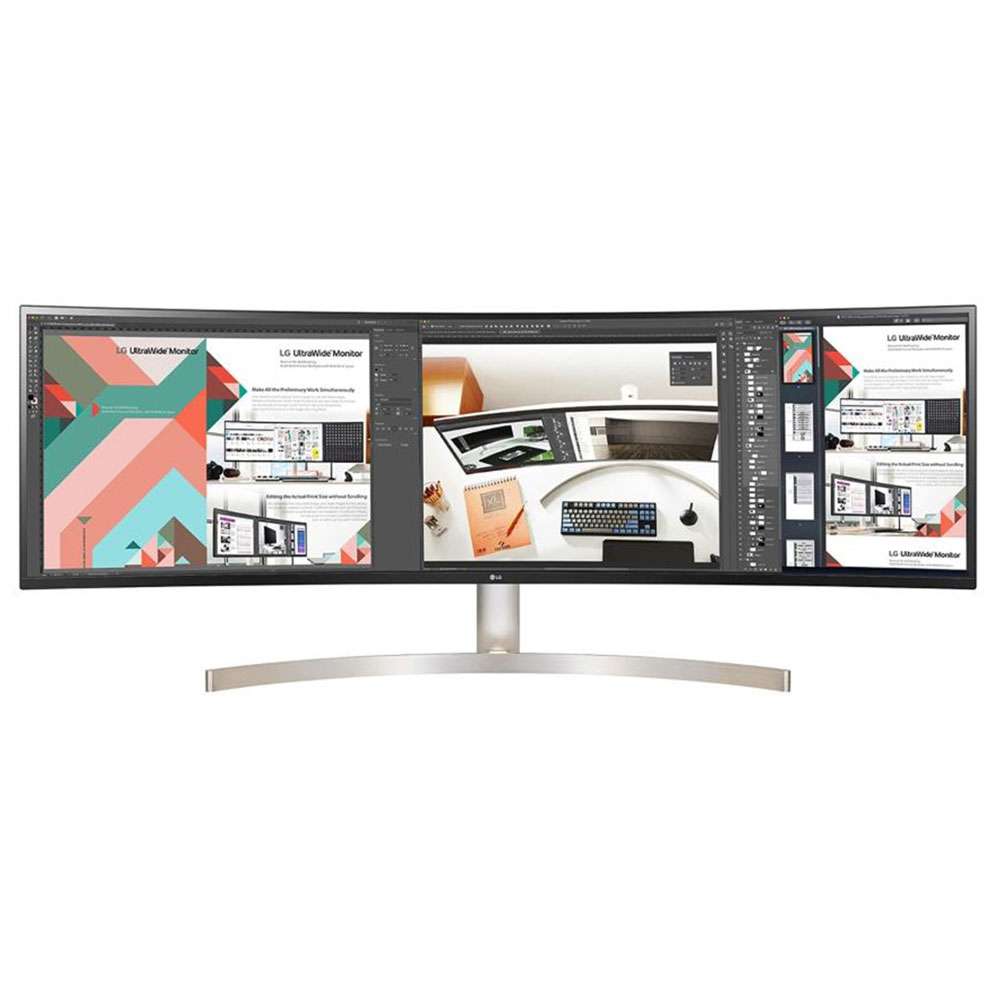 LG 49WL95C-W 49 Inch 329 UltraWide Dual QHD IPS Curved LED Monitor with HDR 10