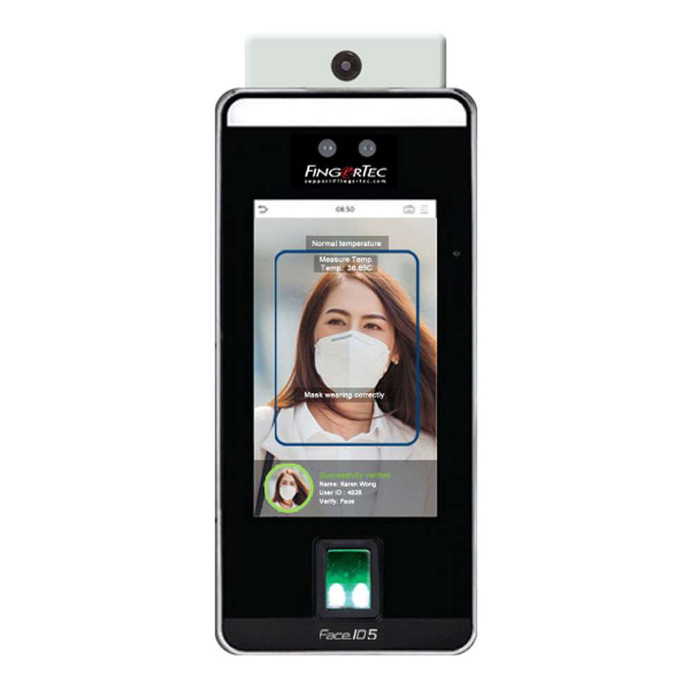 FingerTec Face ID 5 FTD with Imaging Temperature Detection Terminal
