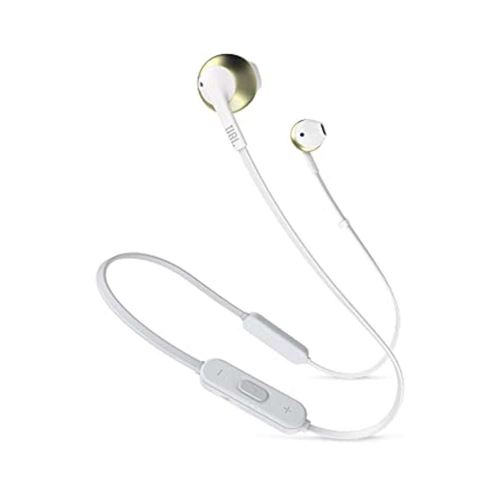 JBL Tune 205BT Wireless In-Ear Earphones Bluetooth 4.1, White and Gold
