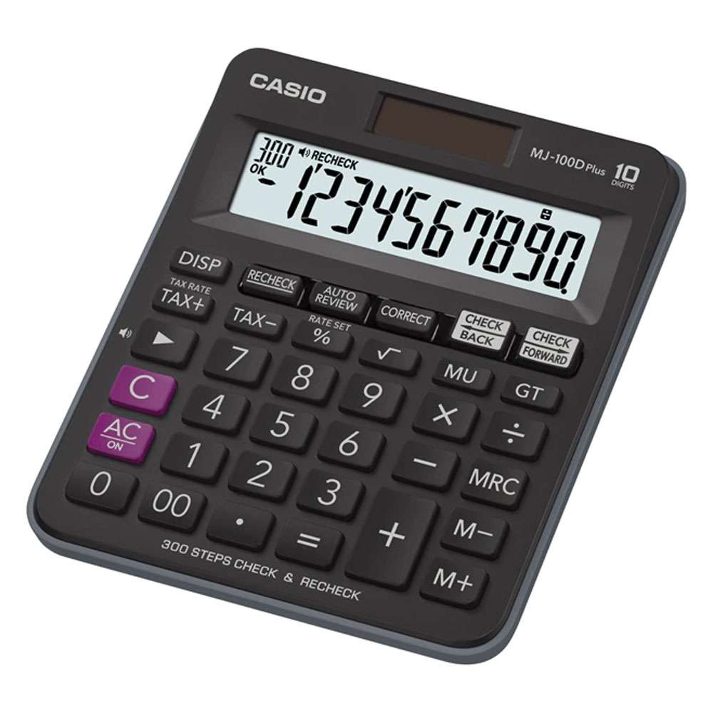 Casio MJ-100D Plus Calculator, 10 Digits