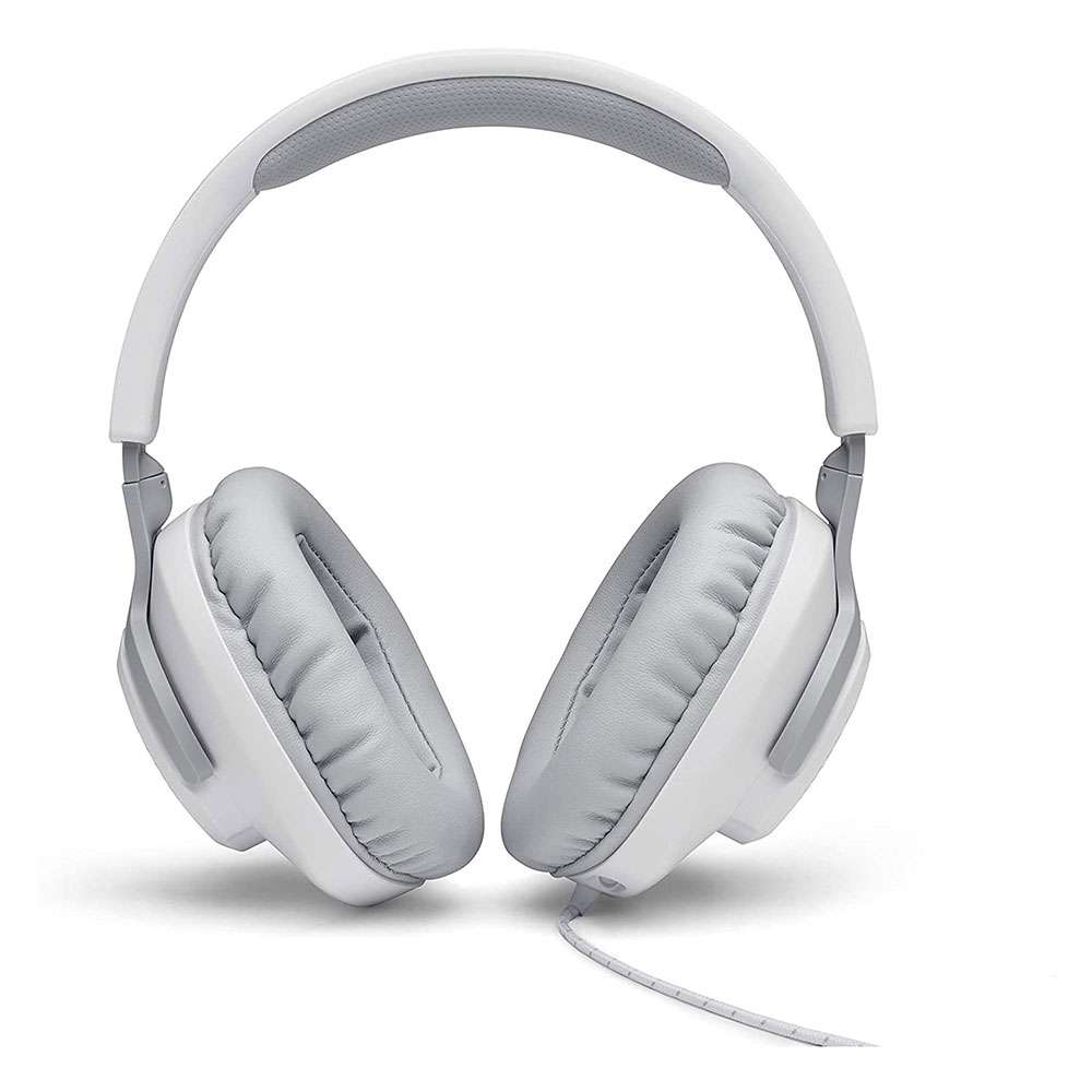 JBL Quantum 100 Wired Over-Ear Gaming Headphones, White
