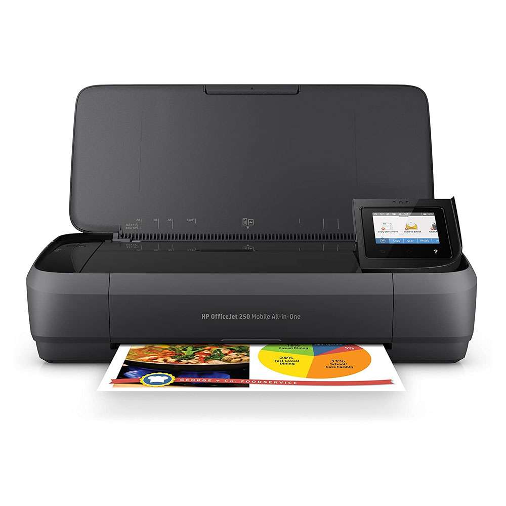 HP OfficeJet 250 Mobile Printer, Black/White