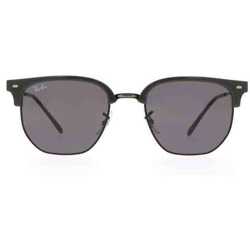 Ray-Ban Full-Rim Clubmaster Black Sunglasses Unisex Dark Grey Lens