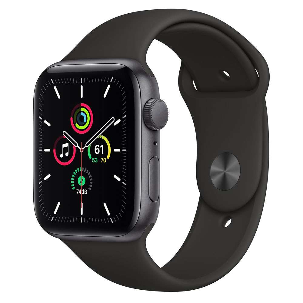 Apple Watch SE 44 mm, GPS, Space Gray Aluminum Case with Sport Band