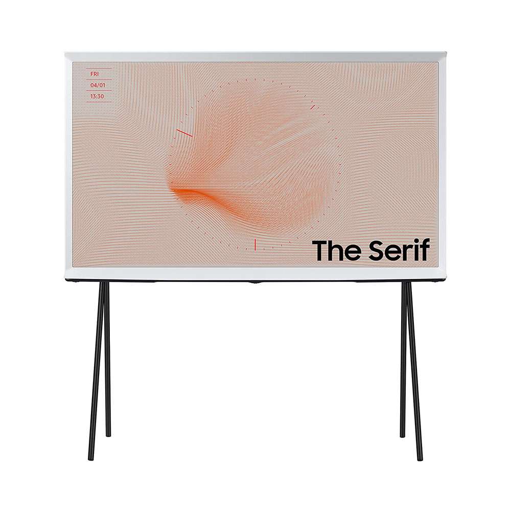 Samsung The Serif 50 Inch 4K HDR Smart QLED TV, White - QA50LS01TAUXZN