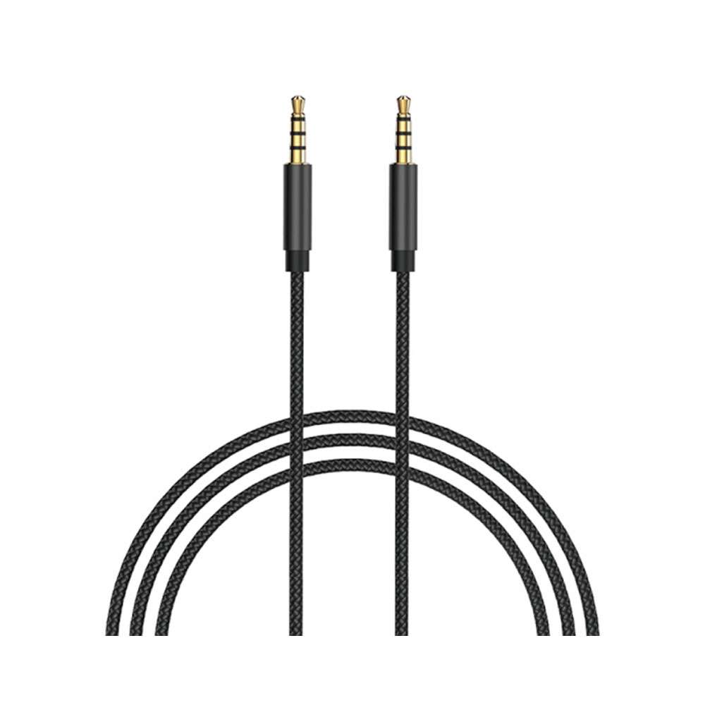 Wiwu 3.5mm Stereo Aux Cable 1 Meter, Black - YP011MB