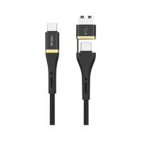 Wiwu Elite Data Cable ED-106 3A Usb And Type-c To Type-c 1.2M Black, ED-1061.2MB