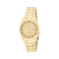 Seiko 5 Men's Automatic Gold Dial Watch, snk574j1