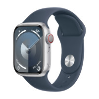 Apple Watch Series 9 GPS Only 41mm Aluminum Case Sport Band, Silver