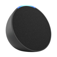 Amazon Echo Pop Full sound compact Wi-Fi  Bluetooth Smart Speaker,Charcoal
